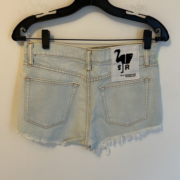 Sandrine Rose Side Zipper Distressed Jean Shorts - Picture 3 of 9